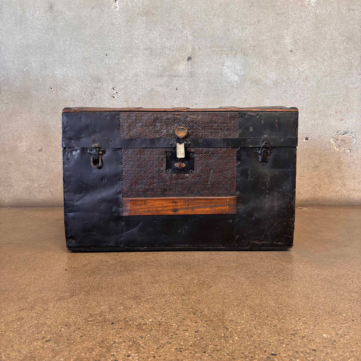 Small Antique Wooden Trunk