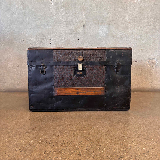 Small Antique Wooden Trunk
