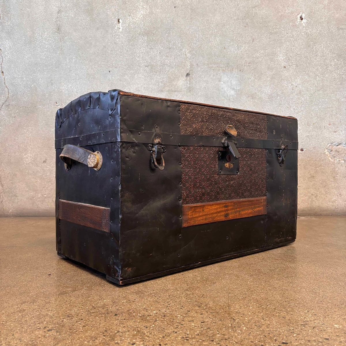 Small Antique Wooden Trunk
