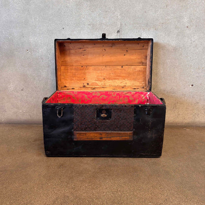 Small Antique Wooden Trunk