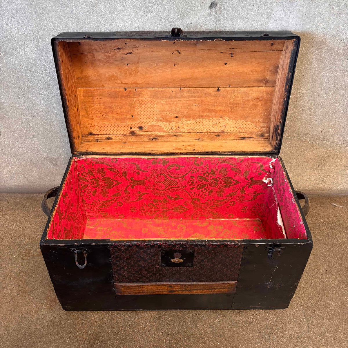 Small Antique Wooden Trunk