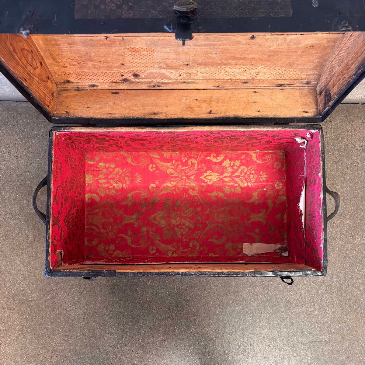 Small Antique Wooden Trunk