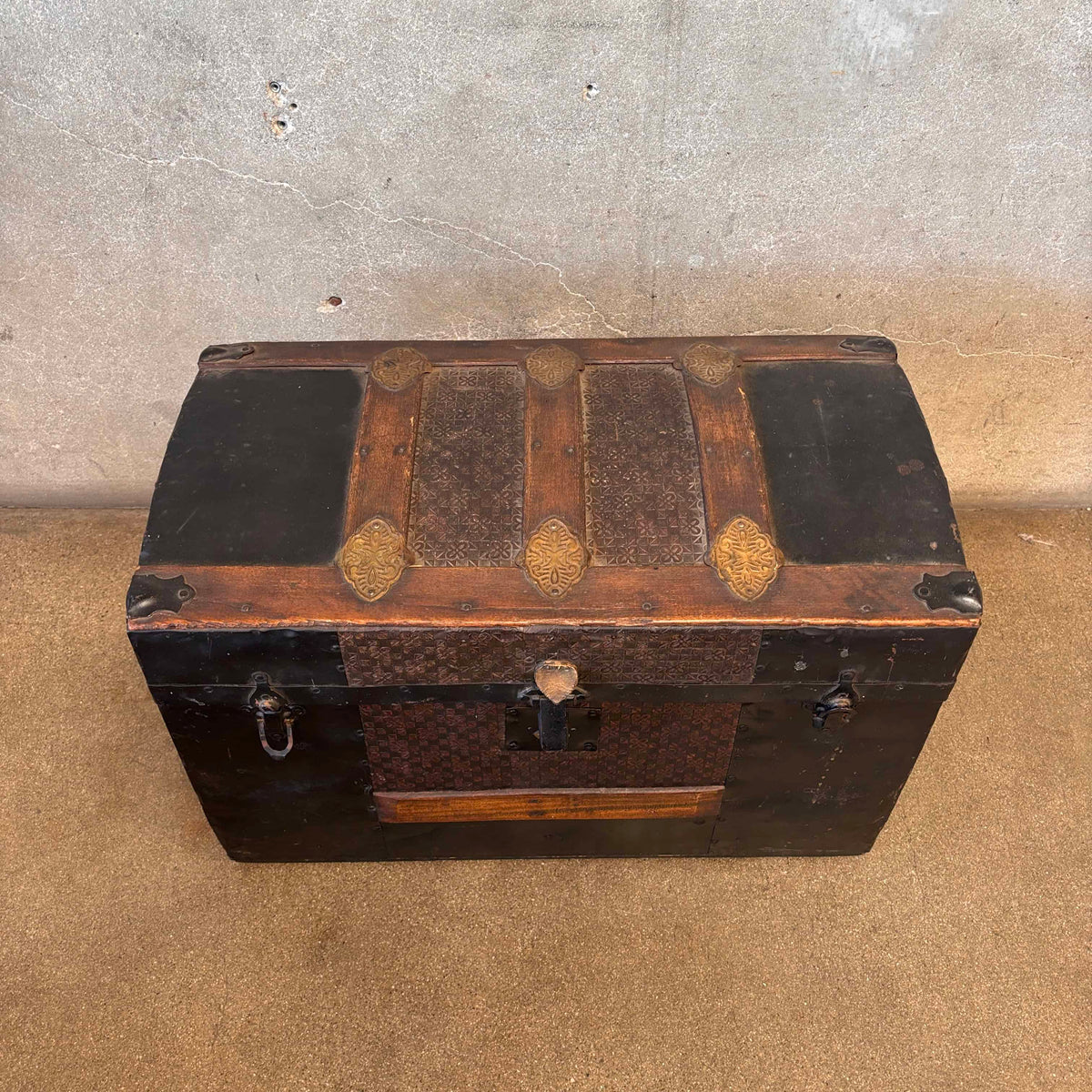 Small Antique Wooden Trunk