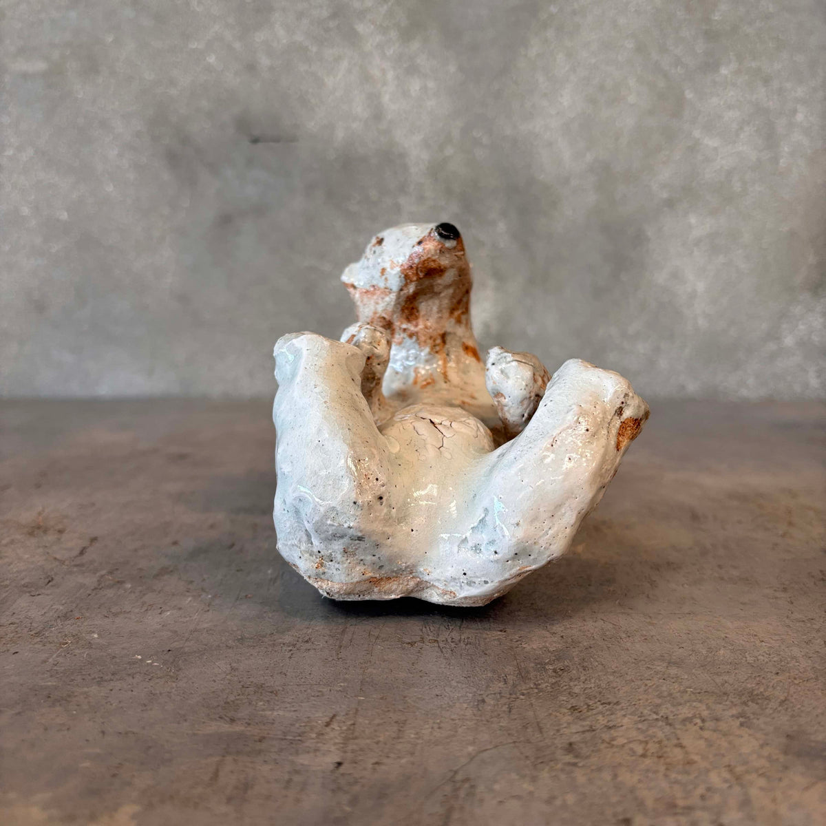 Trio of Studio Pottery Polar Bears