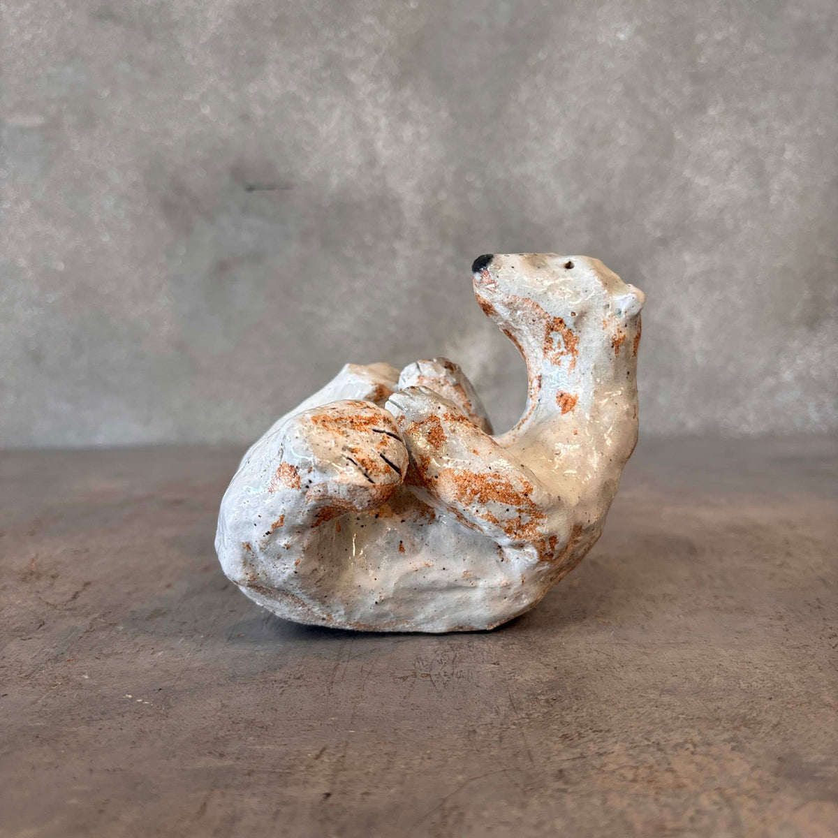 Trio of Studio Pottery Polar Bears