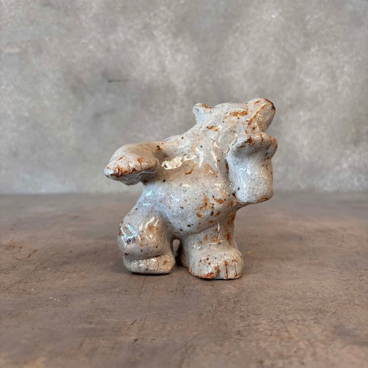 Trio of Studio Pottery Polar Bears
