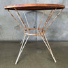 Small Iron Wire Mesh Patio Table #2