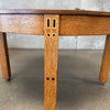 Antique Quarter Sawn Oak Arts & Crafts/Mission Dining Table (No Leaves)