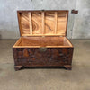 Antique Hand Carved Camphor Trunk