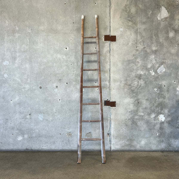 Vintage Decorative Real Bamboo Ladder Blanket or Towel Rack