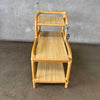 Early 60s Three-Tier "Arch" End Table w/ Blonde Formica Tops