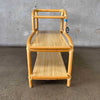 Early 60s Three-Tier "Arch" End Table w/ Blonde Formica Tops