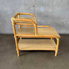 Early 60s Three-Tier "Arch" End Table w/ Blonde Formica Tops