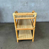 Early 60s Three-Tier "Arch" End Table w/ Blonde Formica Tops