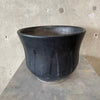 1960s Black Gainey Inverted Lotus Planter Pot
