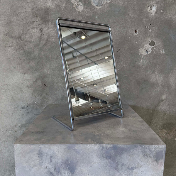Post Modern Chrome Vanity Mirror