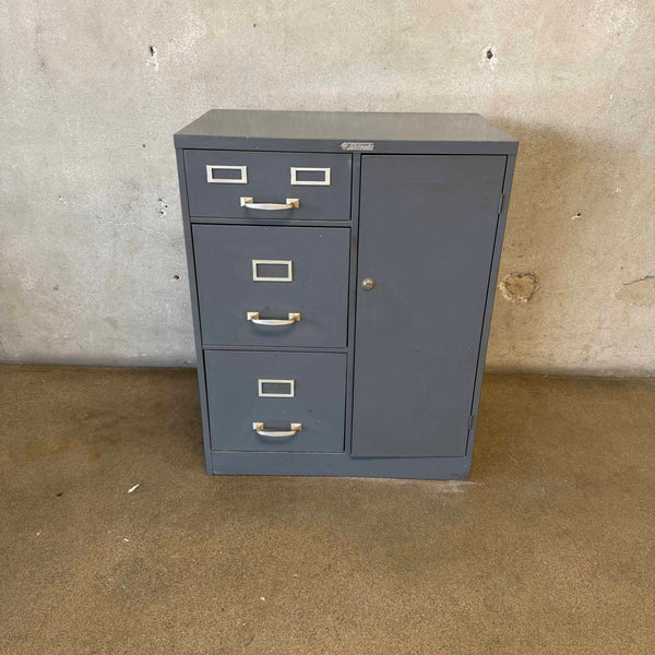 1940's Steelmaster All Metal Office Cabinet w/Keys