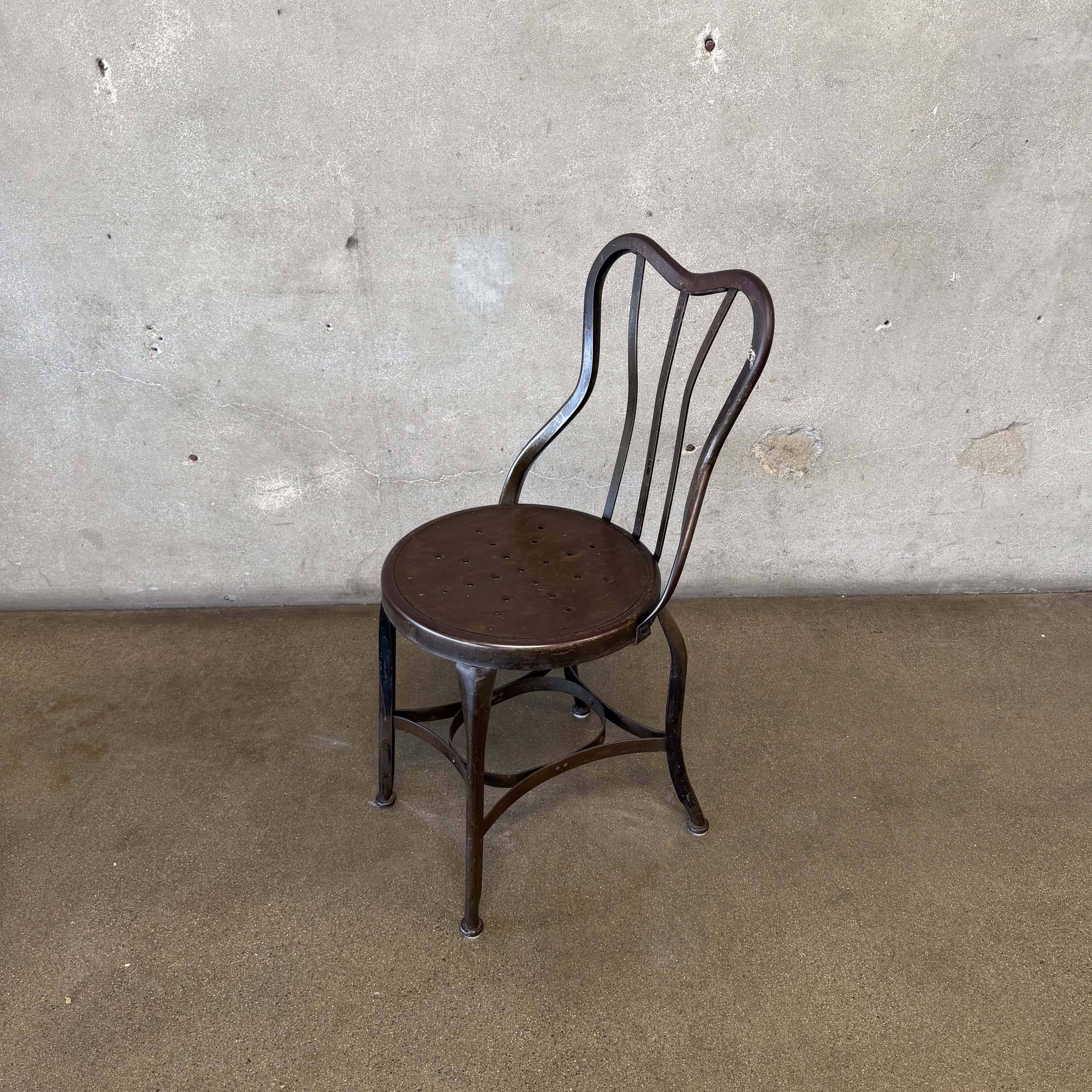 Original Toledo All Metal Furniture Chair 1930's