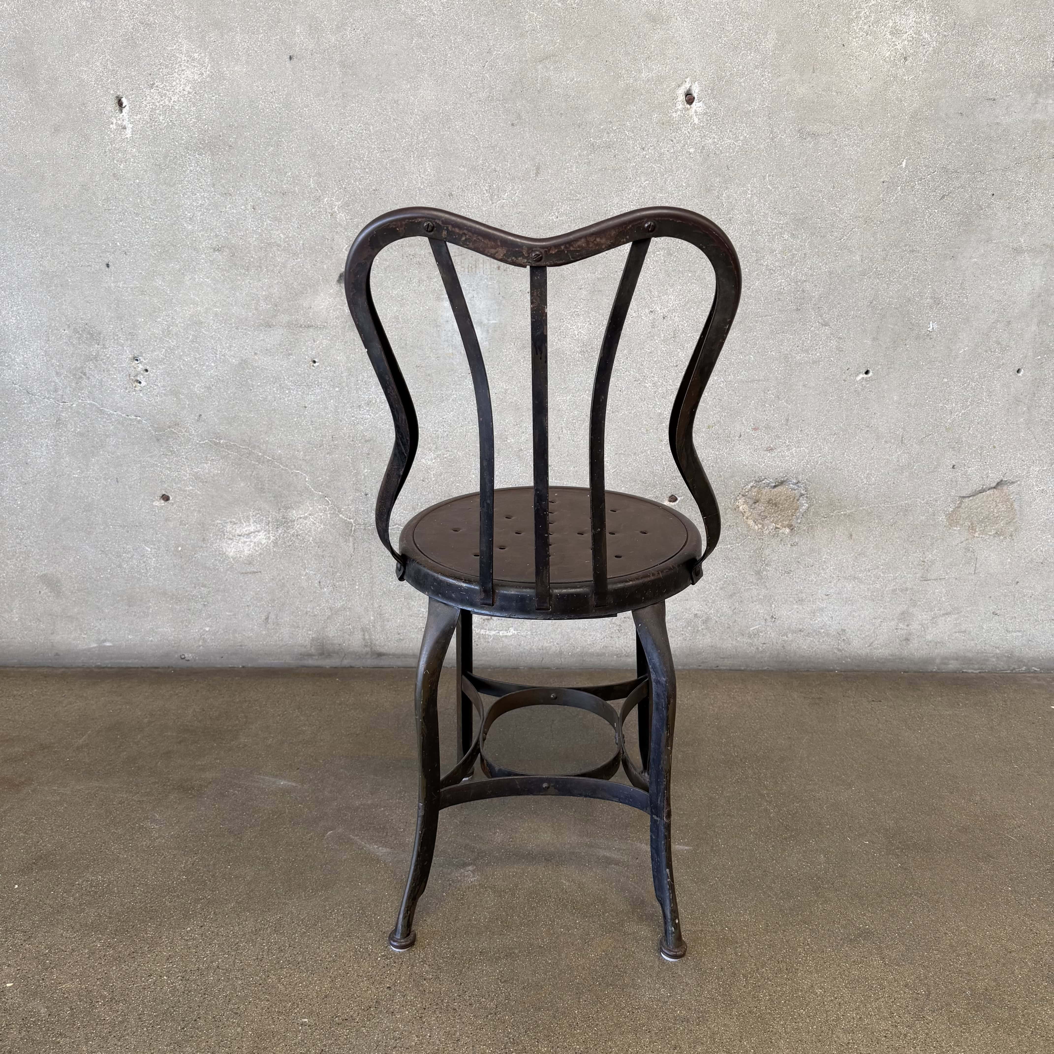 Original Toledo All Metal Furniture Chair 1930's