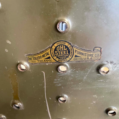 Original Toledo All Metal Furniture Chair 1930's
