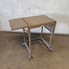 Tiffany Standard Co. 1950's Metal Folding Typing Table