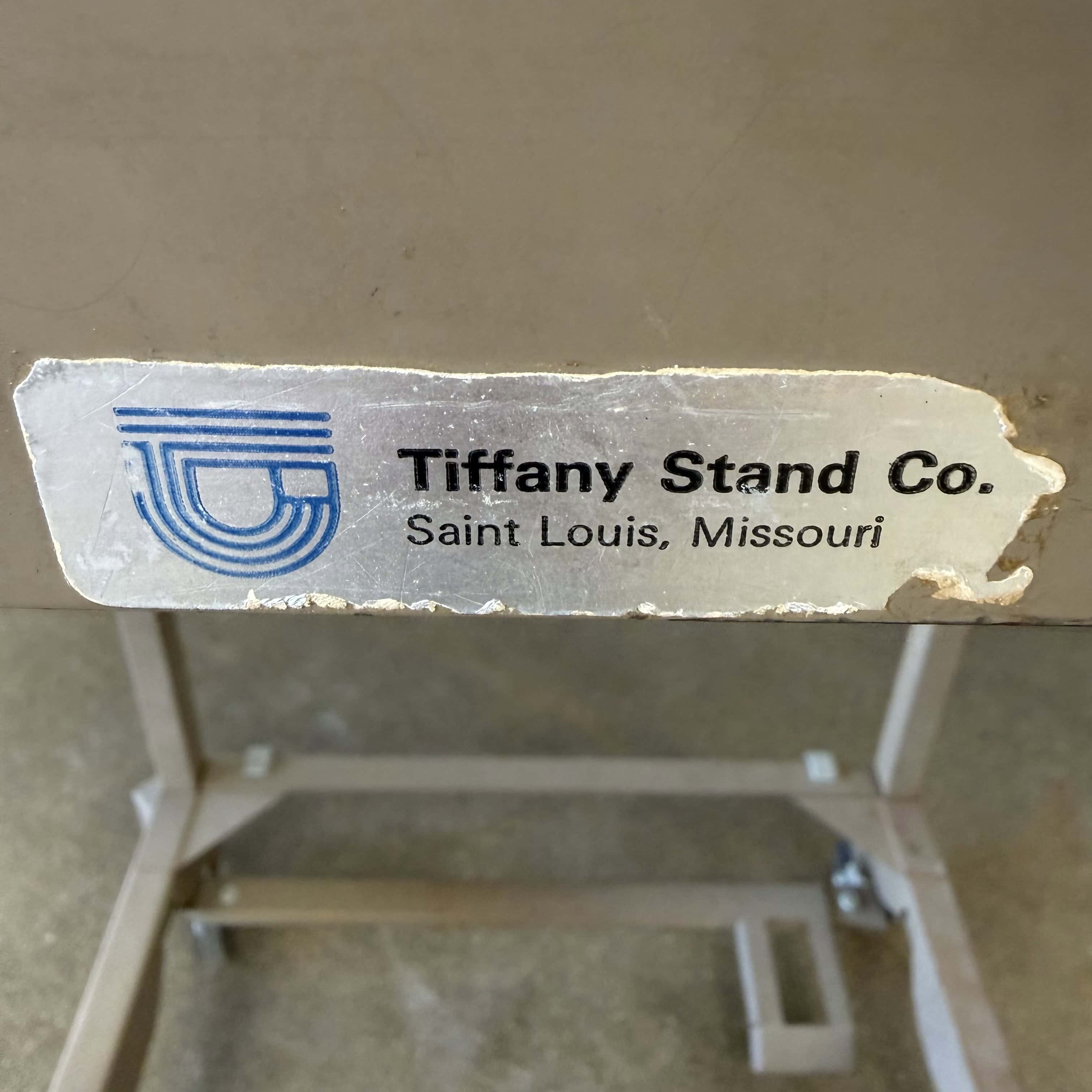 Tiffany Standard Co. 1950's Metal Folding Typing Table