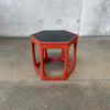Mid Century Hexagon Side Table