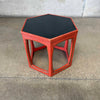 Mid Century Hexagon Side Table