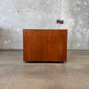 Mid Century Walnut Pedestal Table