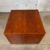 Mid Century Walnut Pedestal Table