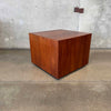 Mid Century Walnut Pedestal Table