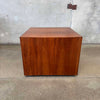 Mid Century Walnut Pedestal Table