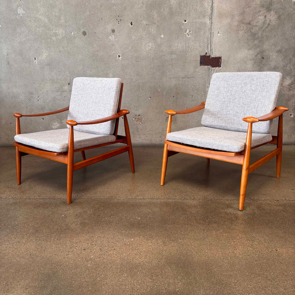 Pair Finn Juhl Spade "Style" Lounge Chairs