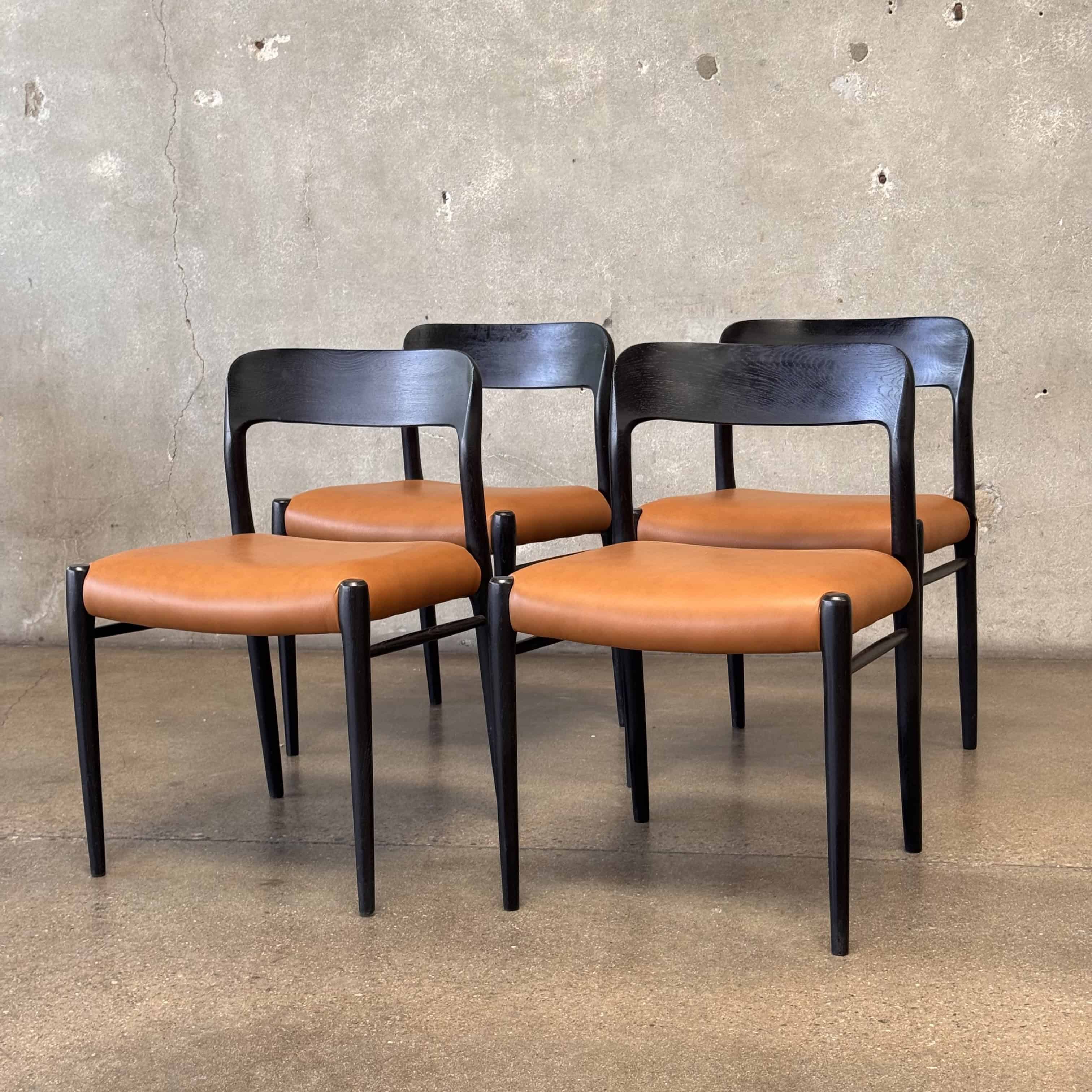 Set of Four Niels Moller Model 75 Dining Chairs