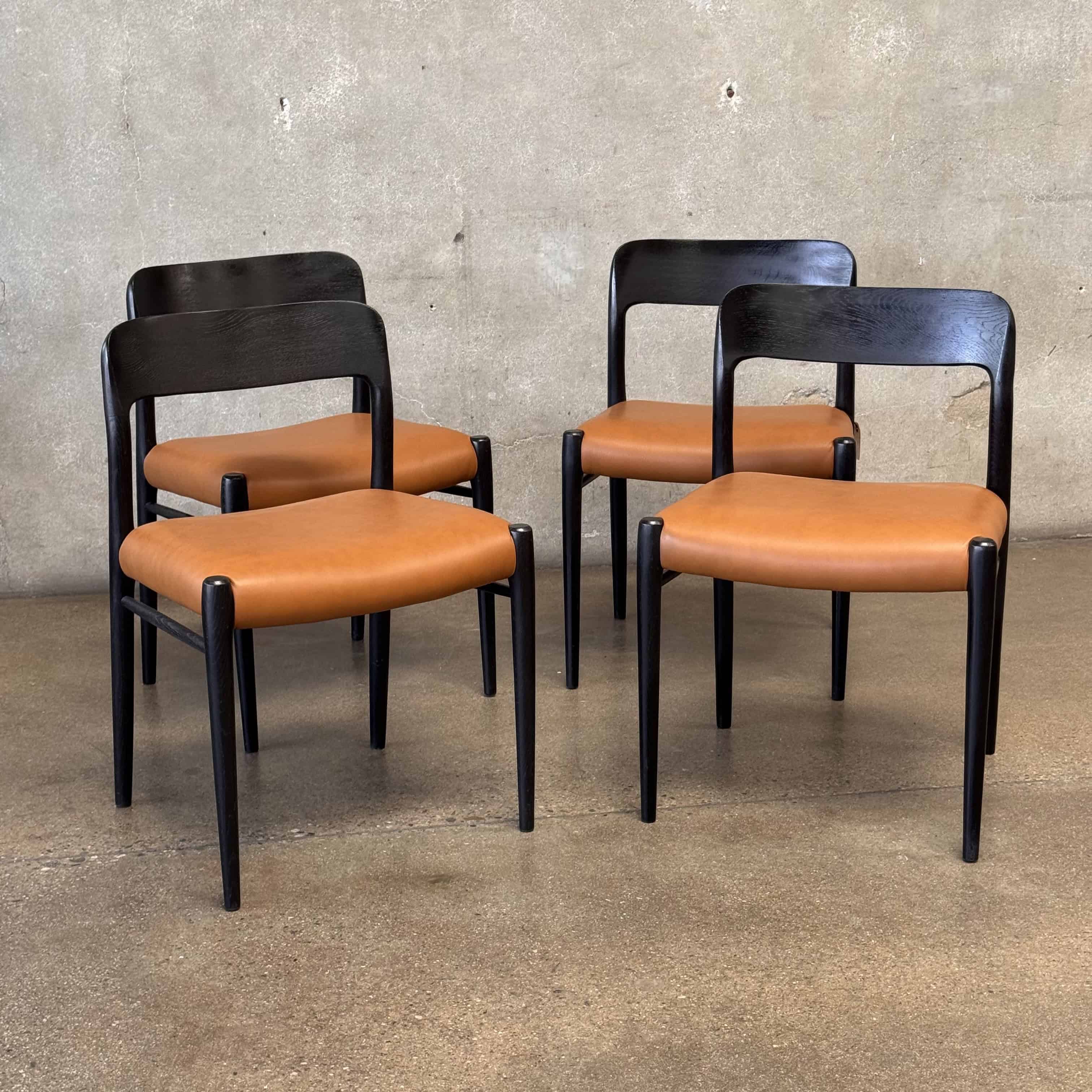 Set of Four Niels Moller Model 75 Dining Chairs