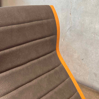 Tendo Moko Heron Rocking Chair With Ottoman - In New Leather