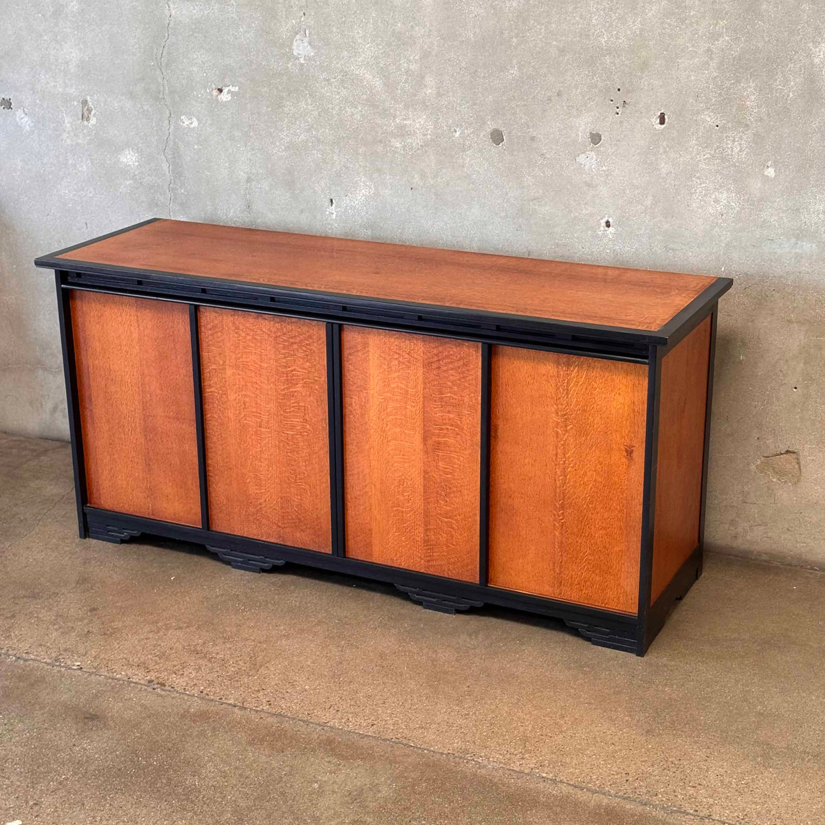 California Red Oak Custom Made Center Storage Sideboard