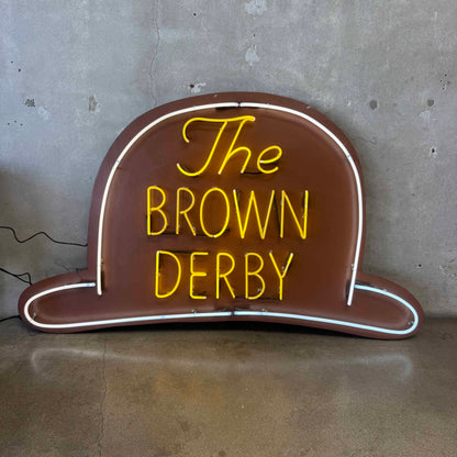 Recreation Of The Brown Derby Neon Sign