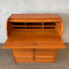 Danish Modern Teak Rolltop Secretary Desk
