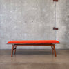 Walnut Entry Bench Hand Built in Long Beach by Pete Deeble Furniture