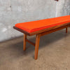 Walnut Entry Bench Hand Built in Long Beach by Pete Deeble Furniture