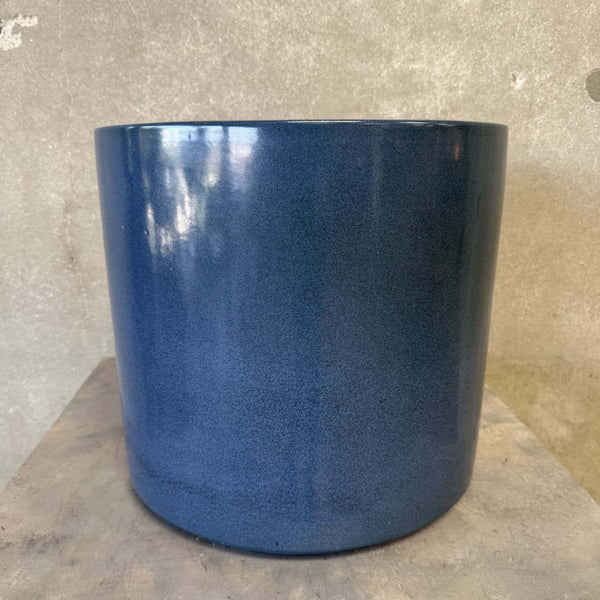 Blue Speckled Gainey Planter Pot