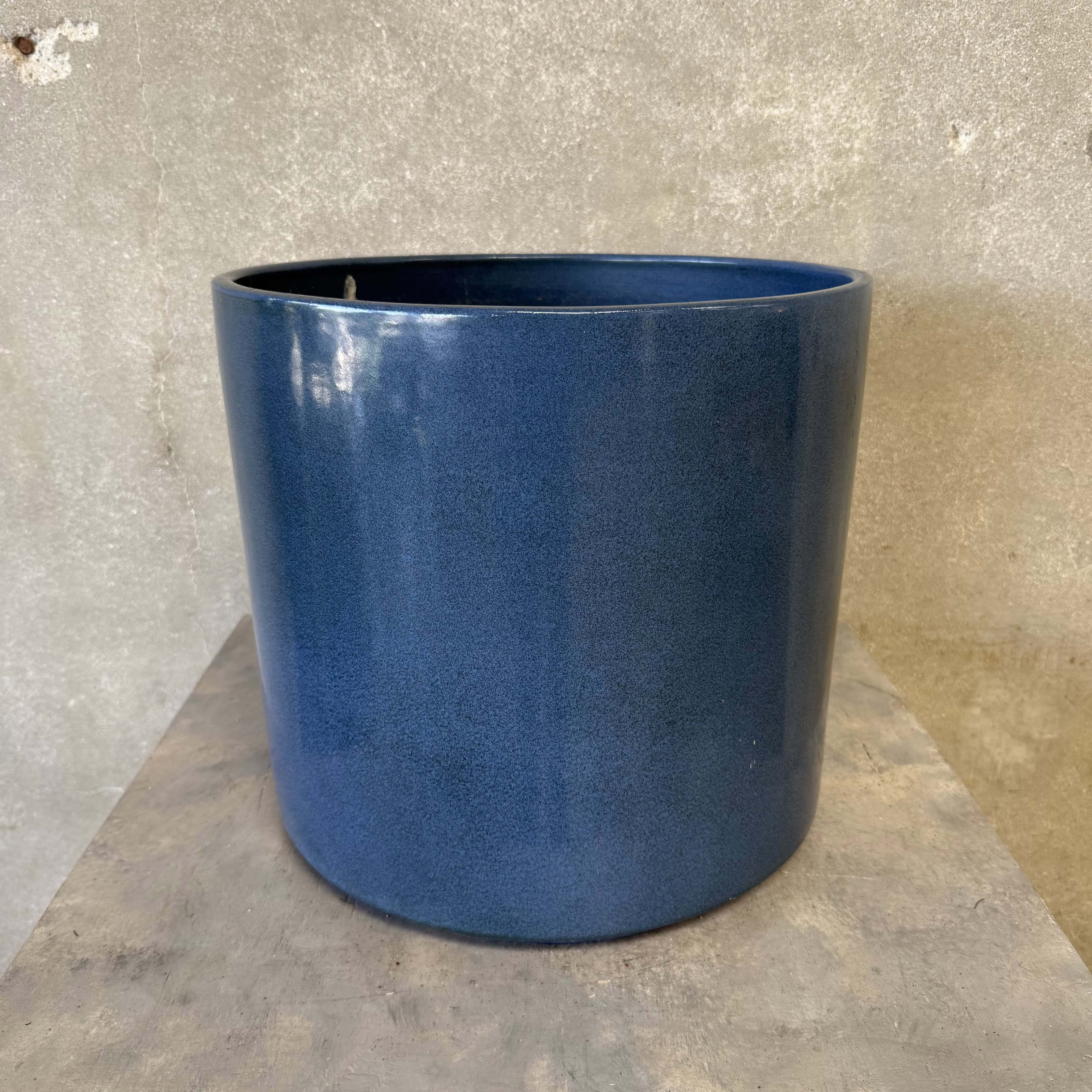 gainey planter pot Blue Speckled Gainey Planter Pot