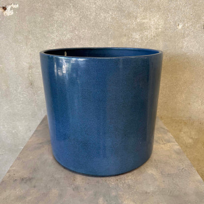 Blue Speckled Gainey Planter Pot