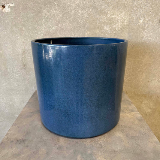 Blue Speckled Gainey Planter Pot