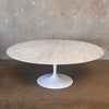 Modern Tulip Oral Dining Table w/ Marble Top