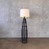 Tall Rattan Floor Lamp w/ Shade