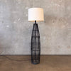 Tall Rattan Floor Lamp w/ Shade
