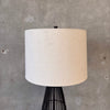 Tall Rattan Floor Lamp w/ Shade