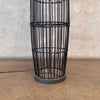 Tall Rattan Floor Lamp w/ Shade